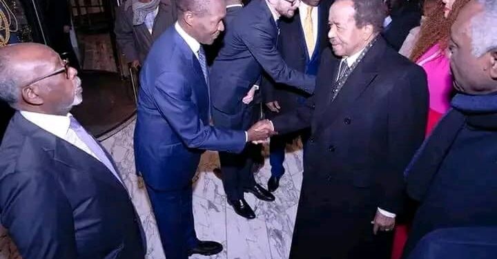 arrivée de Paul Biya aux USA dec 2022