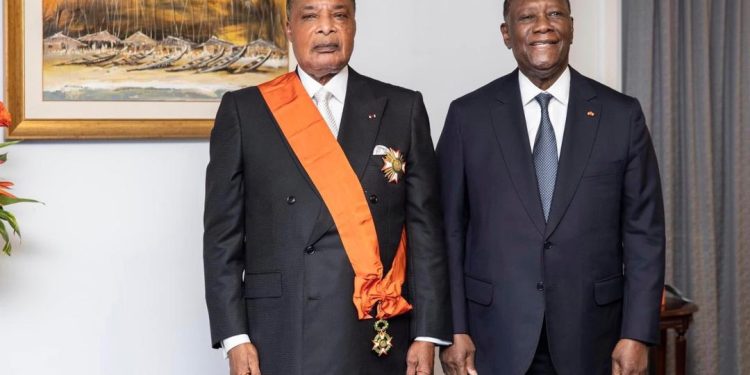 Congo -Cote d’Ivoire:le président congolais Dénis Sassou-N’Guesso élevé