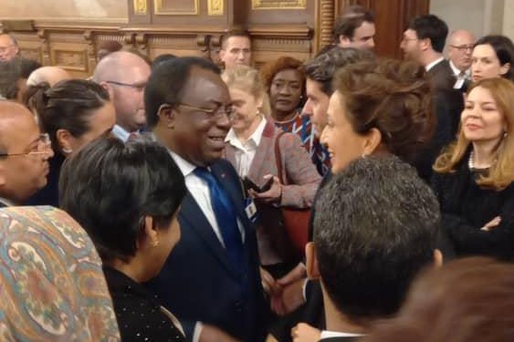 UNESCO PARIS:En assemblée plénière,l’exposé du Pr Laurent Serge Etoundi Ngoa met en exergue les turbulences traversés par le monde